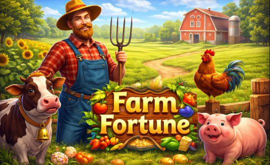 Farm Fortune reel theme illustration